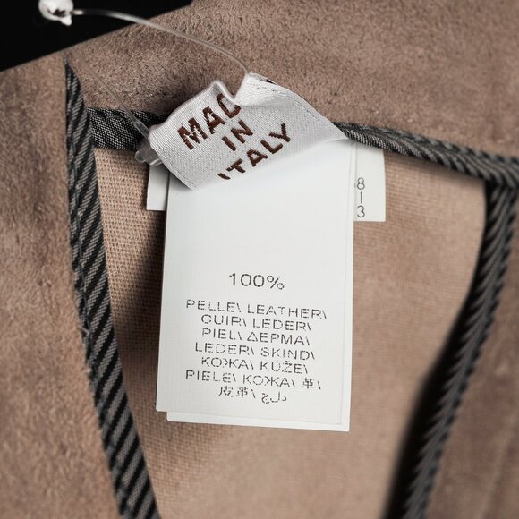 Brunello Cucinelli AW/15 Taupe Suede Zip-Hem Skinny Pants - Picture 7 of 8